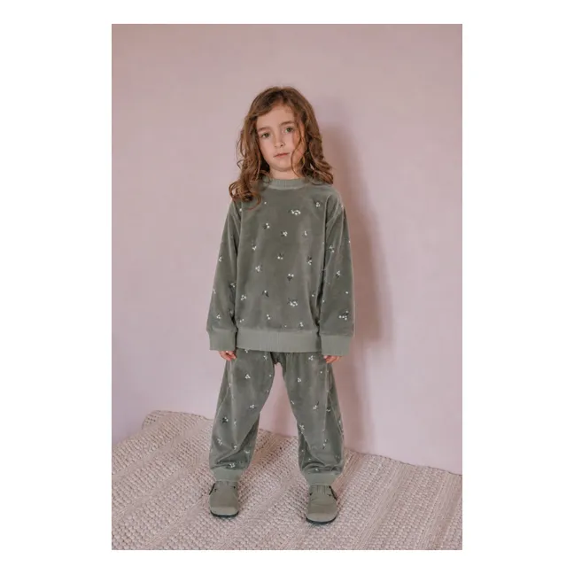 Sweat Bart Gui Velours Coton Bio | Kaki