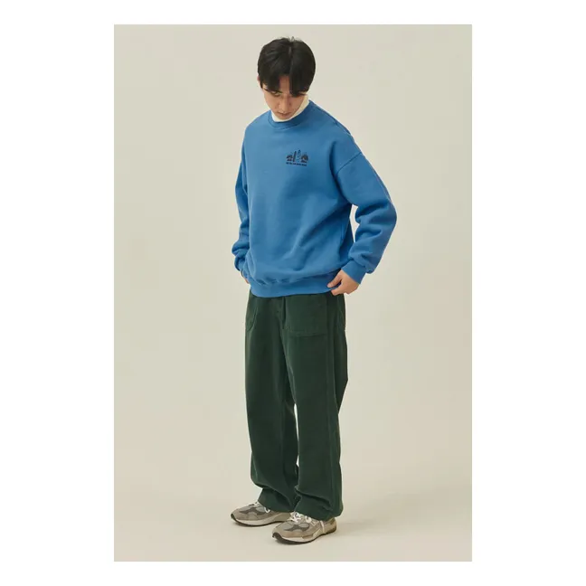 Pantalon Fatigue Velours Côtelé | Vert forêt