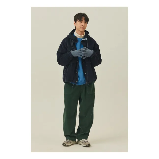 Pantalon Fatigue Velours Côtelé | Vert forêt