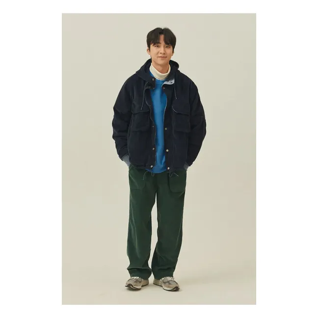 Pantalon Fatigue Velours Côtelé | Vert forêt