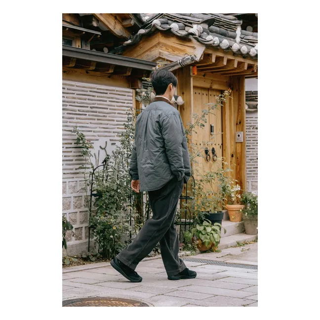 Pantalon Fatigue Velours Côtelé | Gris anthracite