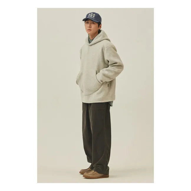 Pantalon Fatigue Velours Côtelé | Gris anthracite