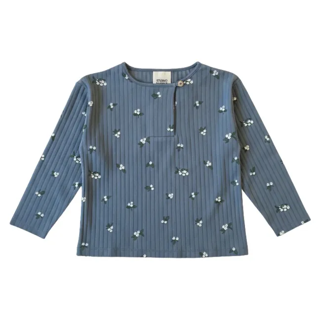 Orso Gui Organic Cotton T-Shirt | Grey blue