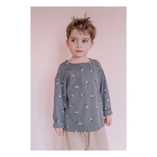 Orso Gui Organic Cotton T-Shirt | Grey blue