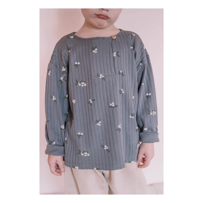 Orso Gui Organic Cotton T-Shirt | Grey blue