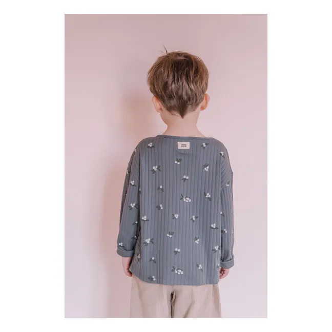 Orso Gui Organic Cotton T-Shirt | Grey blue