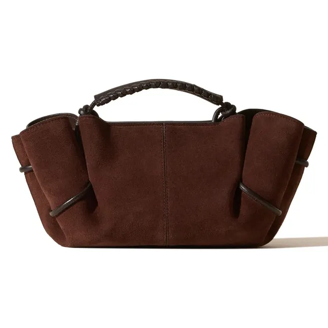 Sac Arta Mini Suède | Marron foncé
