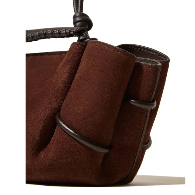 Sac Arta Mini Suède | Marron foncé