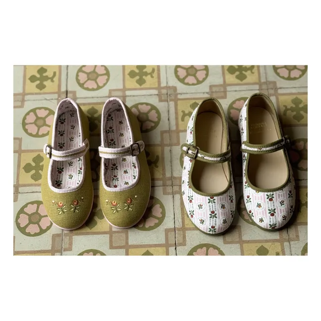 Ballerines Céleste Editions Aimable x Hermosilla | Popeline Pommette