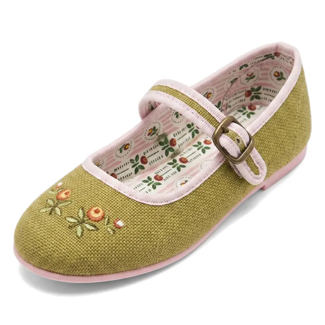 Ballerines Céleste Editions Aimable x Hermosilla | Vert pistache