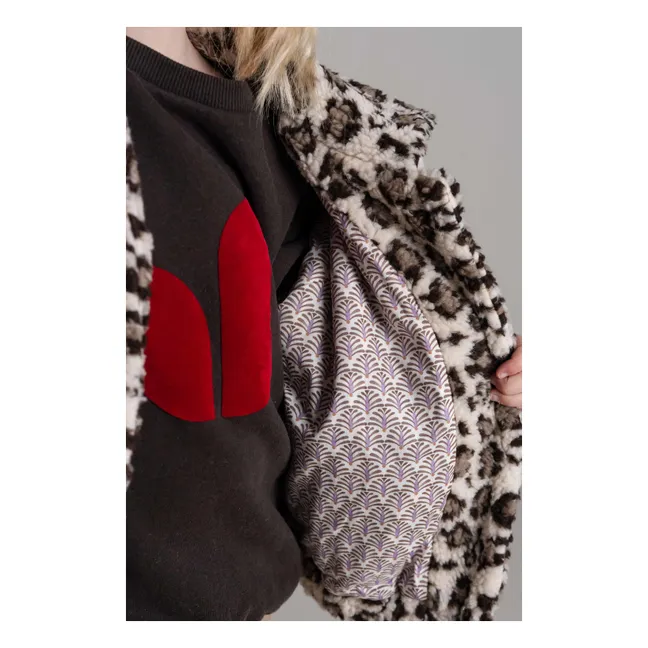 Manteau Rosa Léopard | Ivoire