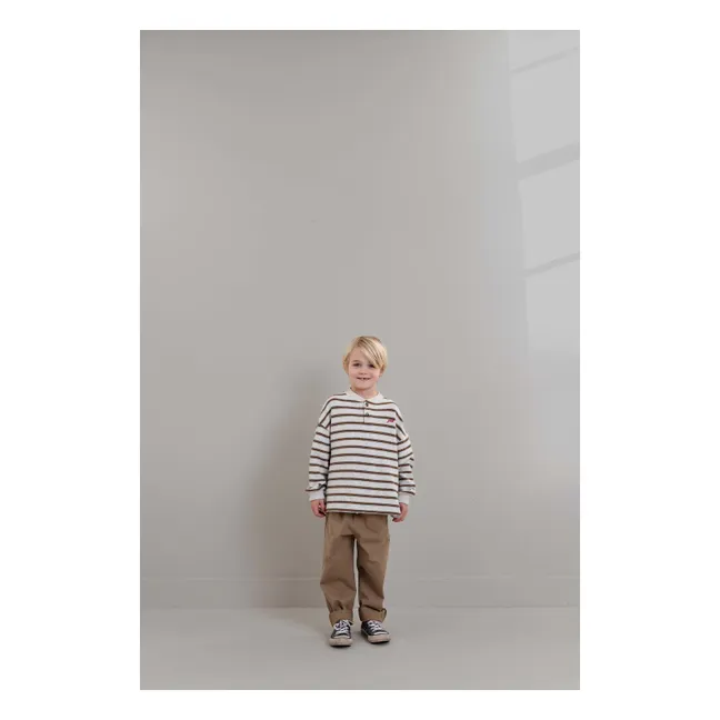 James Striped T-shirt | Heather grey