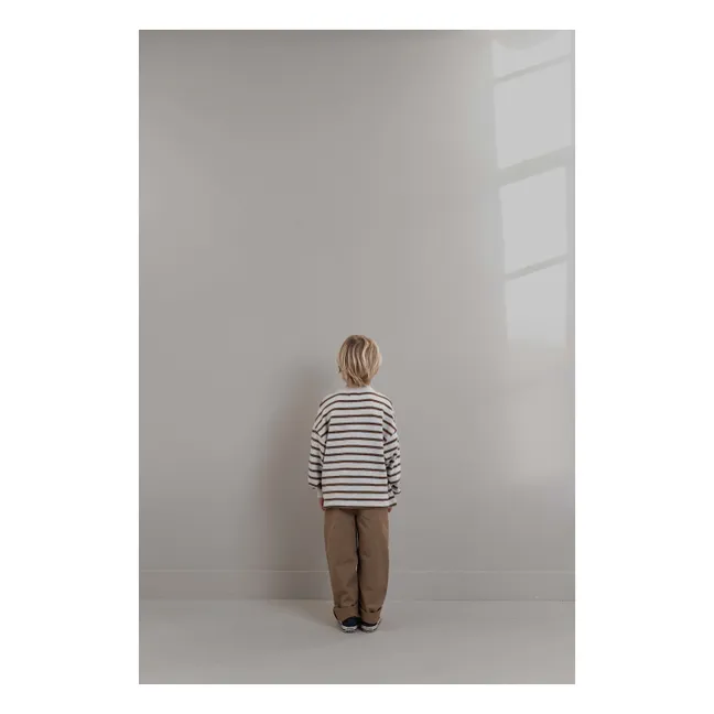 James Striped T-shirt | Heather grey