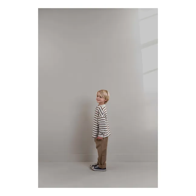 James Striped T-shirt | Heather grey