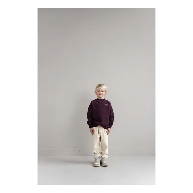JNST organic cotton sweatshirt | Burgundy