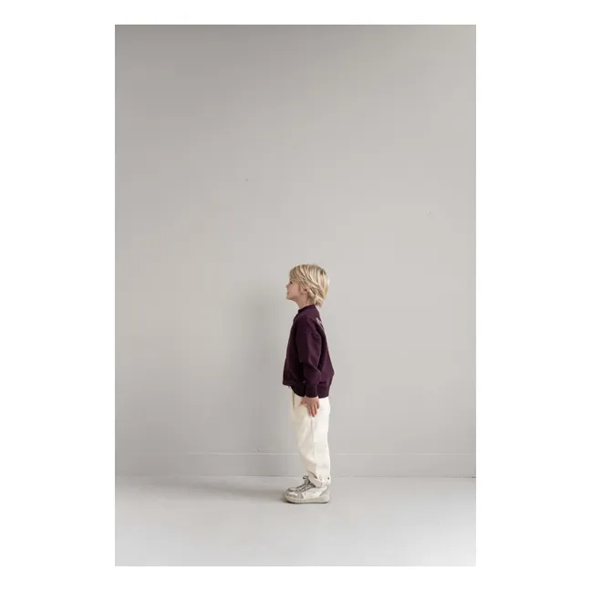 JNST organic cotton sweatshirt | Burgundy