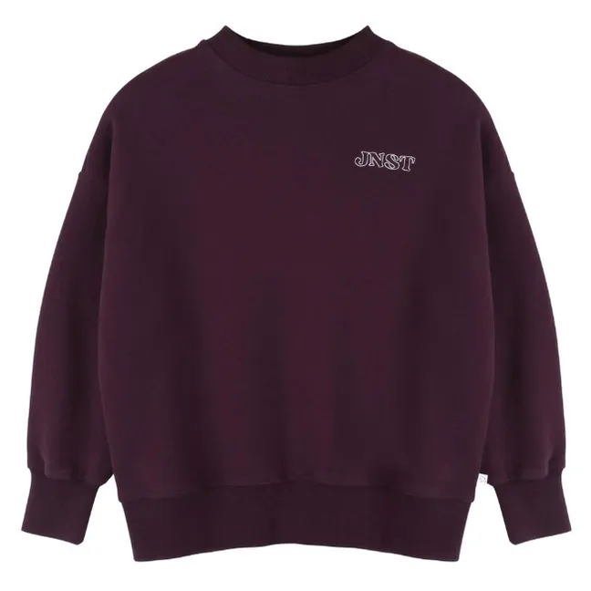 JNST organic cotton sweatshirt | Burgundy