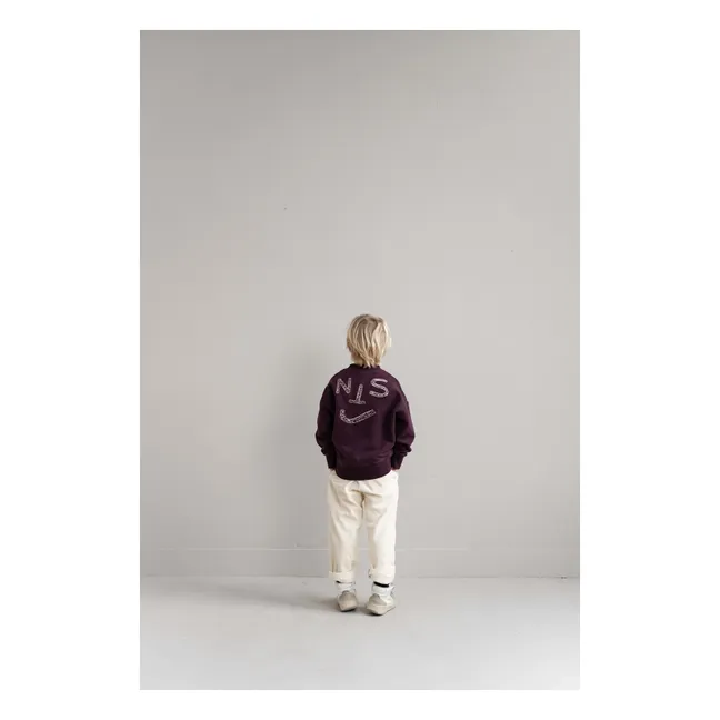 JNST organic cotton sweatshirt | Burgundy