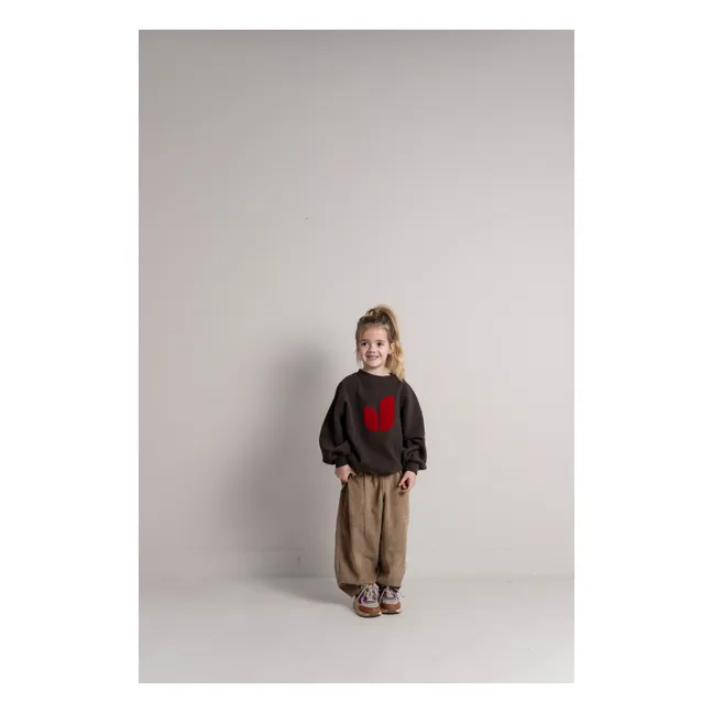 Sweat Chiné Pippa Organic Cotton | Dark Brown