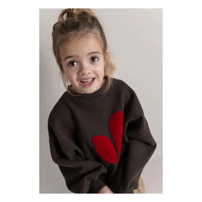 Sweat Chiné Pippa Organic Cotton | Dark Brown