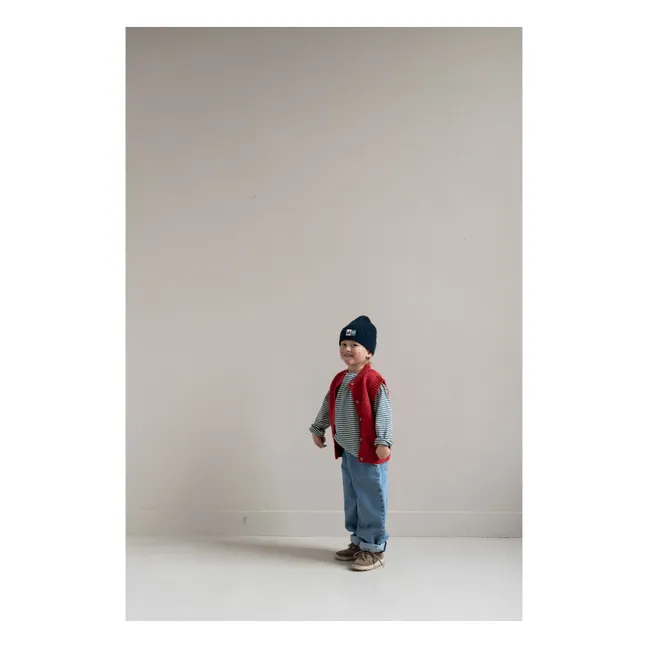 Moos Striped Organic Cotton T-shirt | White