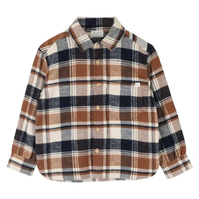 Chemise Lef Carreaux | Bleu marine