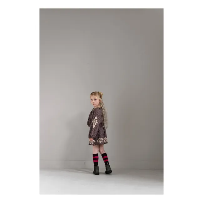 Coco Carreaux embroidered blouse | Burgundy