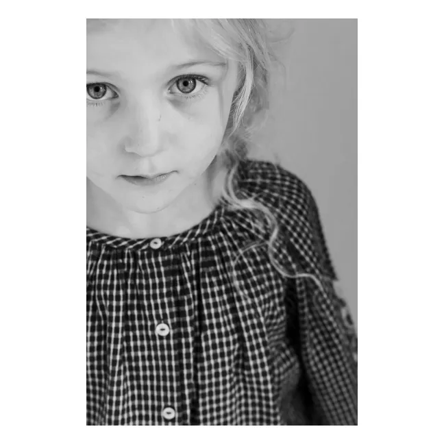 Coco Carreaux embroidered blouse | Burgundy