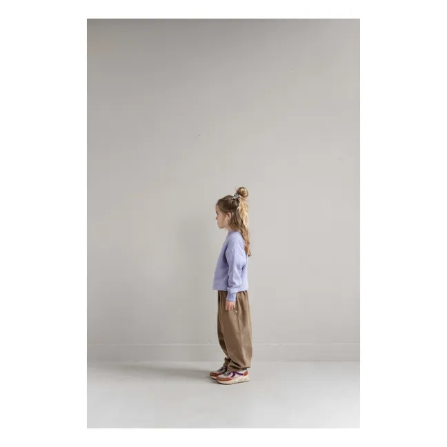 Happy Bird organic cotton sweatshirt | Lilac
