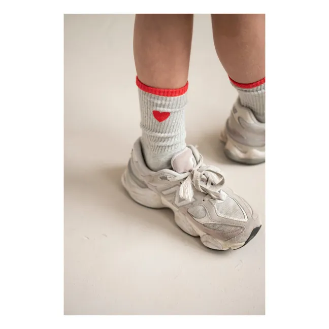 Chaussettes Fancy Sport Coton Bio | Gris chiné