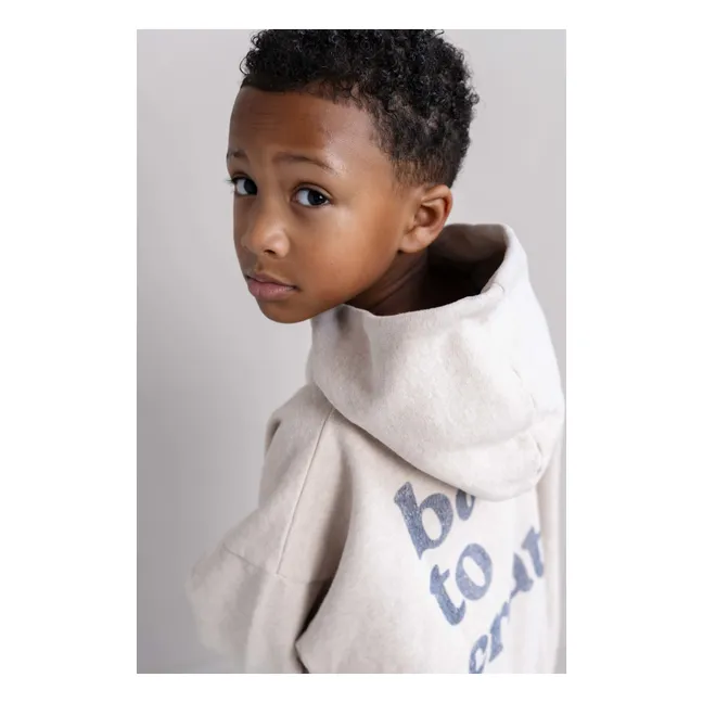 Sweat Capuche Chiné Chris Coton Bio | Beige
