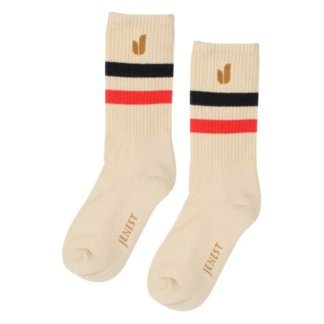 Chaussettes J Sport Coton Bio | Beige