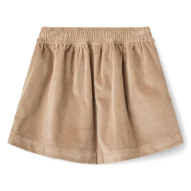 Jupe Velours Côtelé Coton Bio | Beige