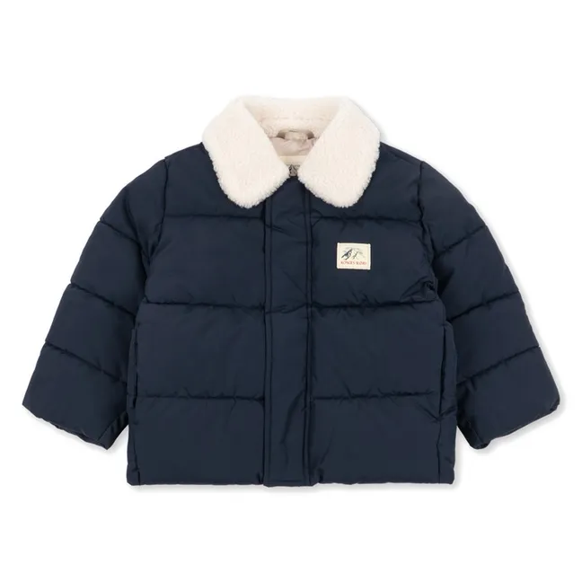 Doudoune Col Façon Sherpa Alpi | Bleu nuit