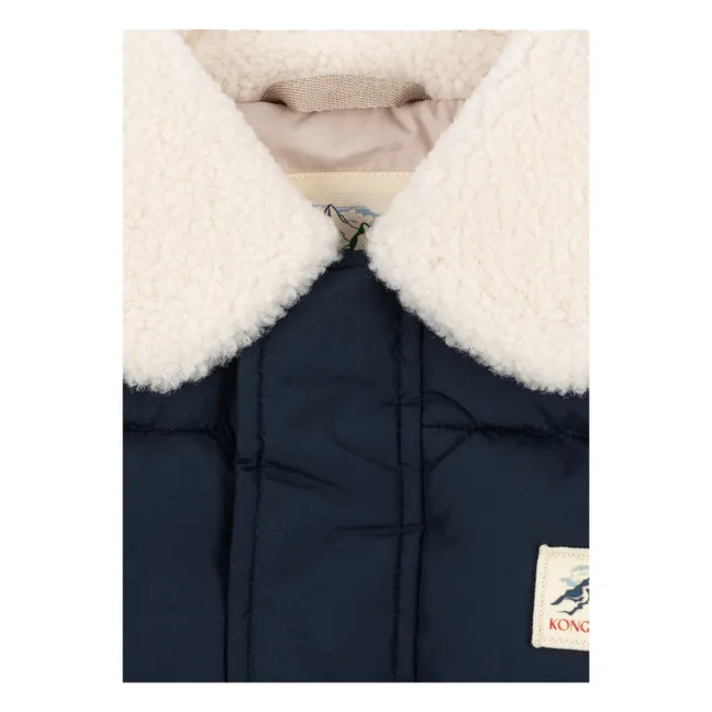 Doudoune Col Façon Sherpa Alpi | Bleu nuit