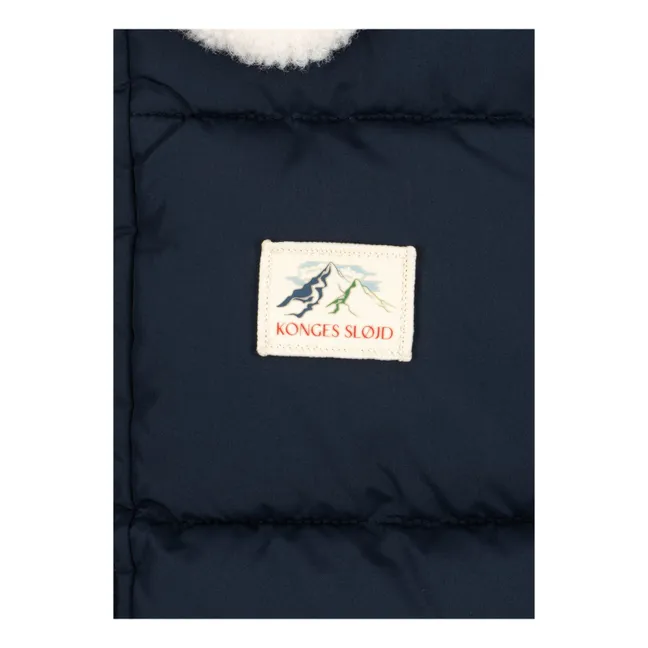 Doudoune Col Façon Sherpa Alpi | Bleu nuit