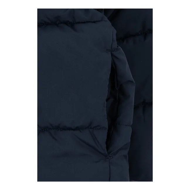 Doudoune Col Façon Sherpa Alpi | Bleu nuit