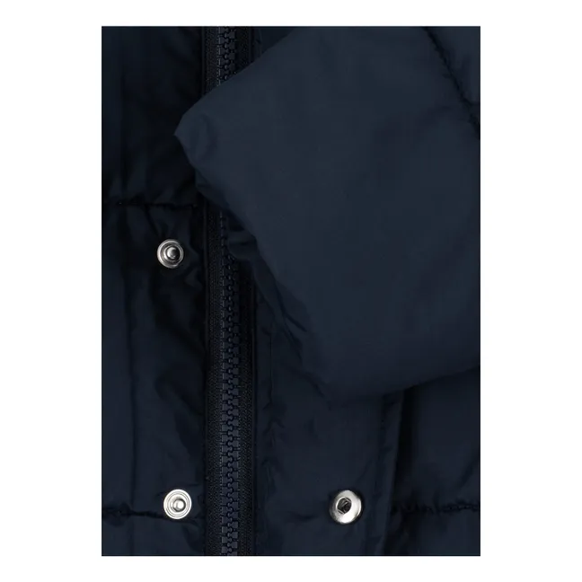 Doudoune Col Façon Sherpa Alpi | Bleu nuit