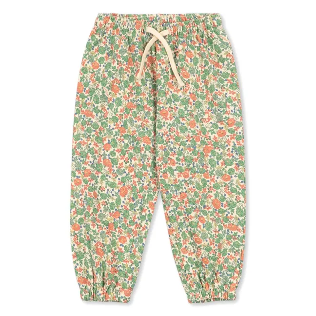 Jogger Loupy Fleuri Coton Bio | Vert