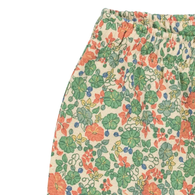 Jogger Loupy Fleuri Coton Bio | Vert
