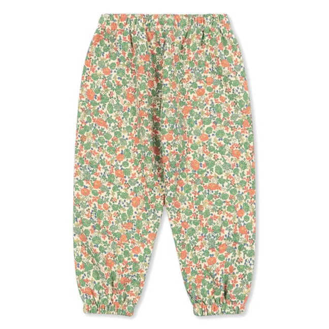 Jogger Loupy Fleuri Coton Bio | Vert