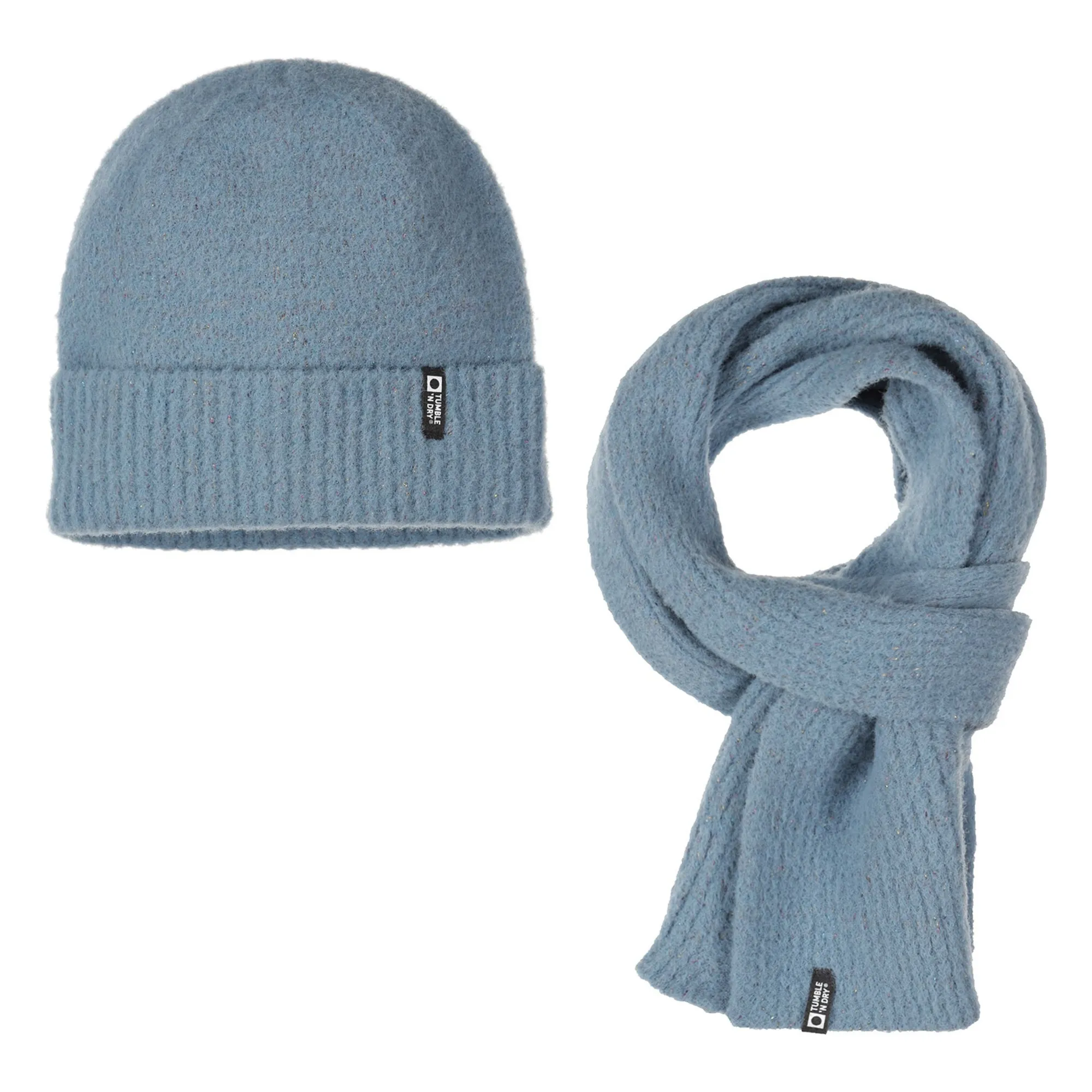 Tumble N'dry Steel Beanie & Scarf Set