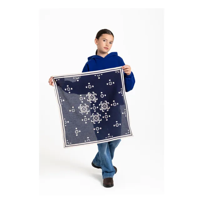Foulard Elyne Bandana | Bleu indigo