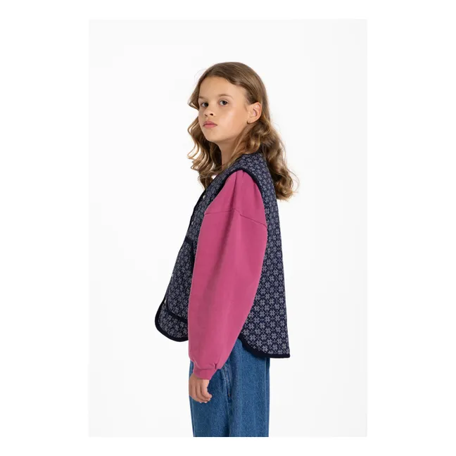 Veste Sans Manches Maria Bandana | Bleu indigo