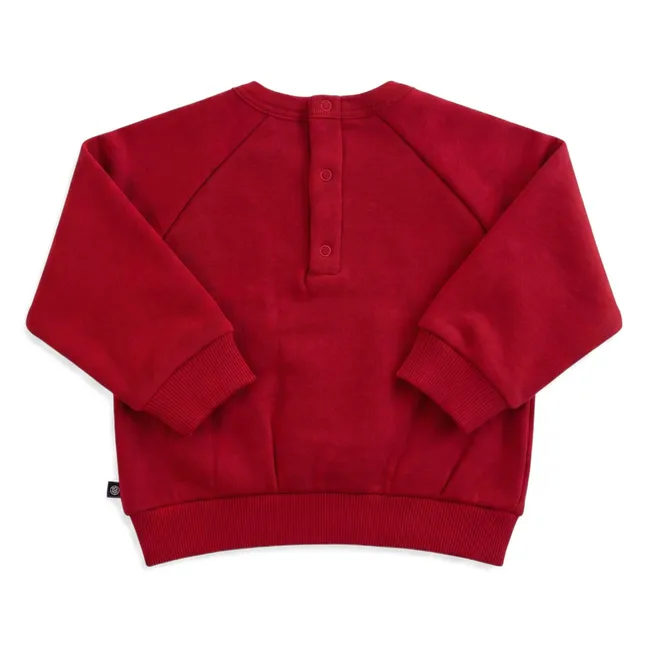 Reindeer sweatshirt | Dark red