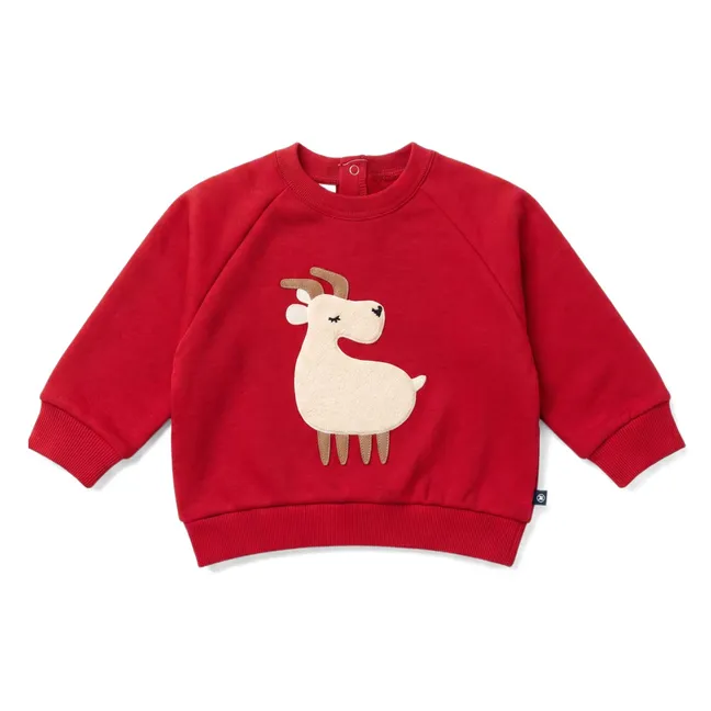 Reindeer sweatshirt | Dark red