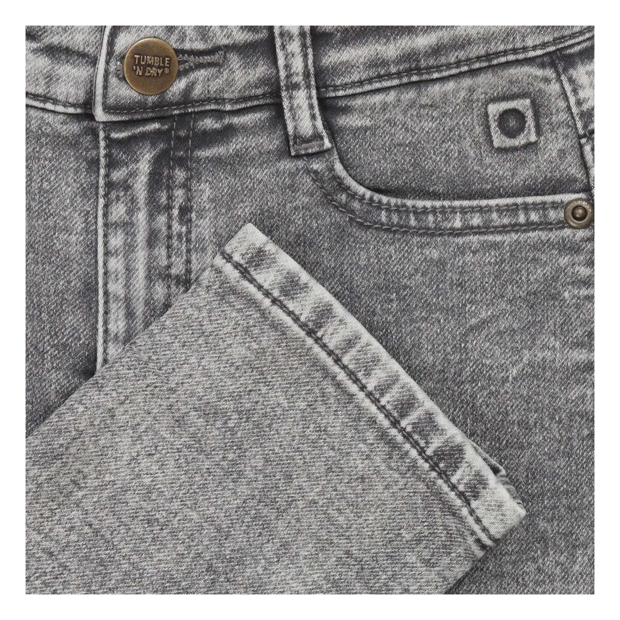 Jean Relaxed Jacob | Denim gris- Image produit n°5