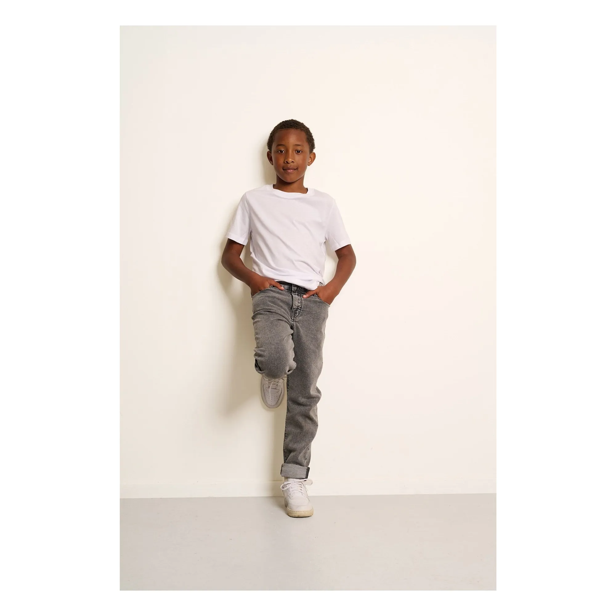 Jean Relaxed Jacob | Denim gris- Image produit n°2