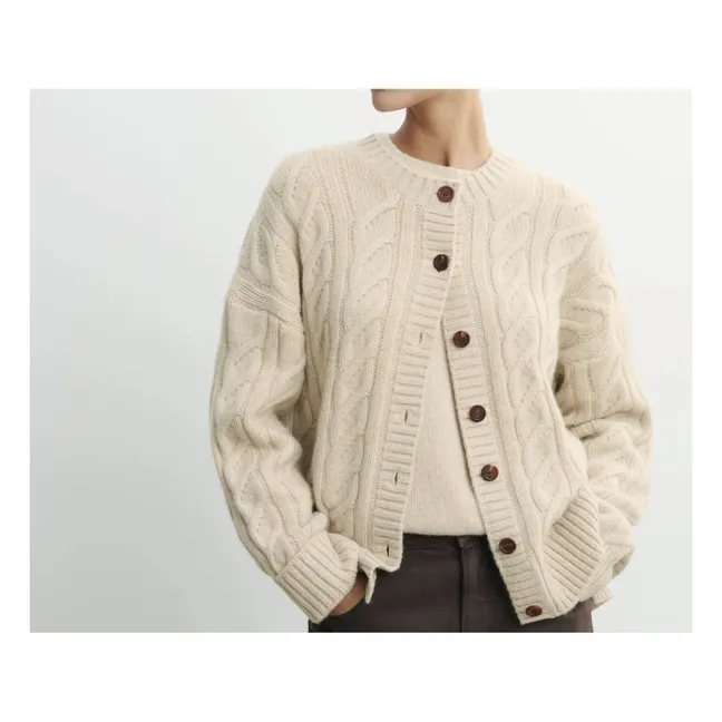Cardigan À Torsades Cachemire | Avoine