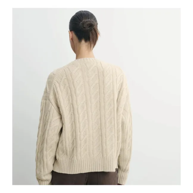 Cardigan À Torsades Cachemire | Avoine